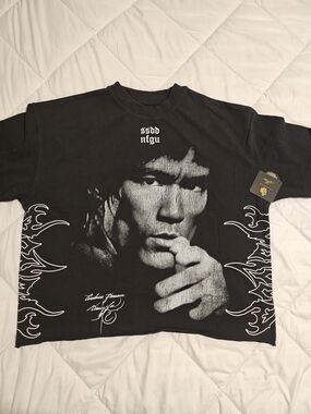 Darc Sport Bruce Lee Limited Release Black Graphic Short Sleeve Tee